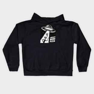 Aliens Abduct More Pizza For UFO Space Party Kids Hoodie